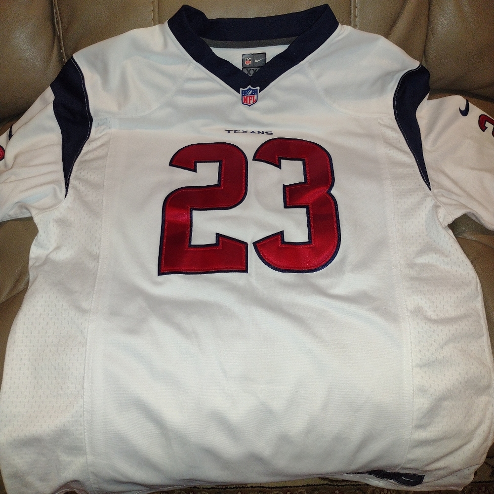NFL Houston Texans #23 White Red/Navy Jersey